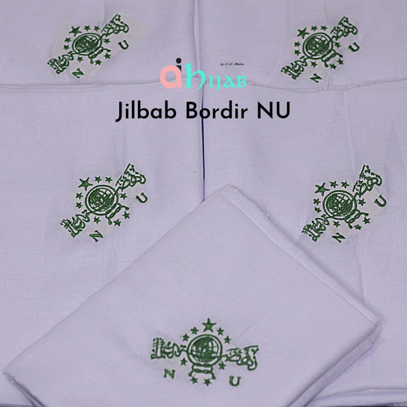 JILBAB NU SEGI EMPAT | BORDIR CUSTOM | JILBAB NU BORDIR | JILBAB MUSLIMAT FATAYAT