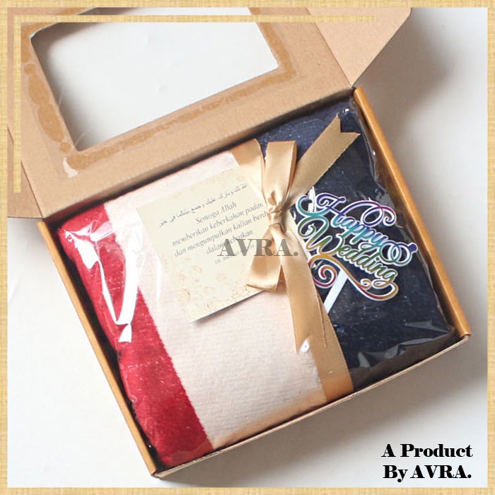 Kado Pernikahan Hampers Hadiah Nikahan Wedding Gift Box Couple Nikah Selimut Bulu Dewasa Premium