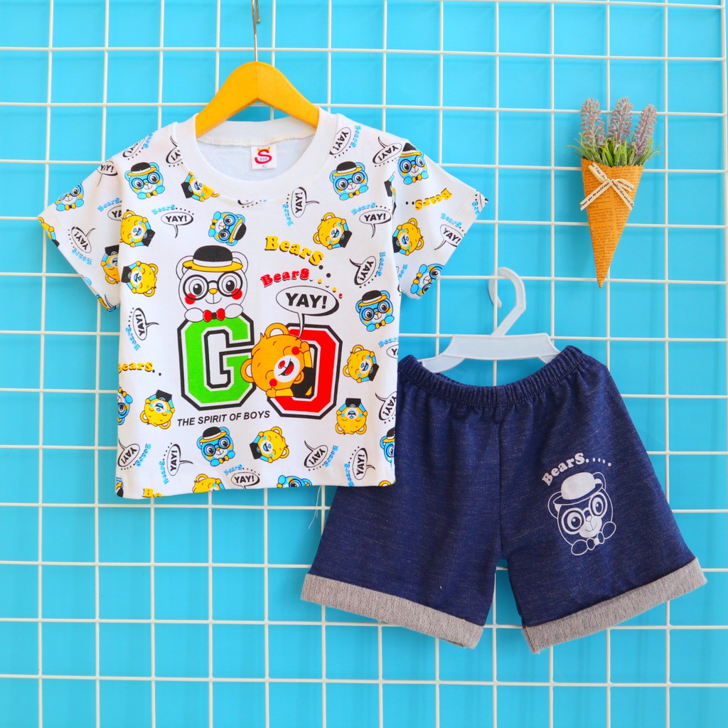 Setelan Baju Celana  Bayi  Anak Laki  laki  Cowok Usia 6  18 