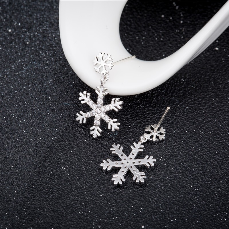 Anting Silver Perak S925 Wanita Fashion Murah AAS008 motif bunga panjang bawah juntai cocok pesta
