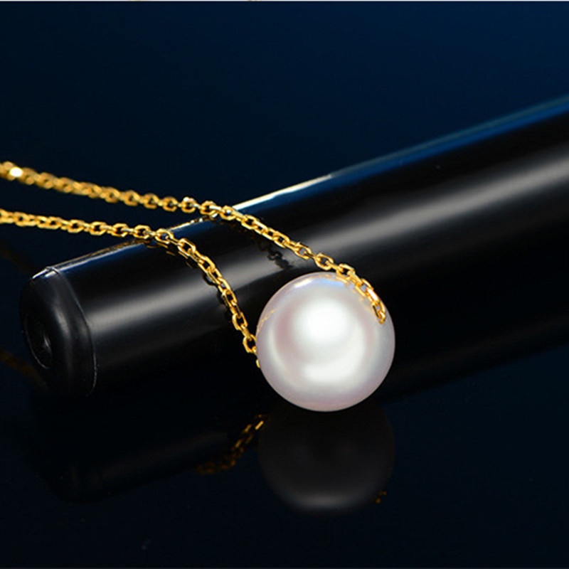 [ Women  Simple  Pearl  Pendant Necklace Gold Chain Necklace Gifts Jewelry for Girlfriends  ]