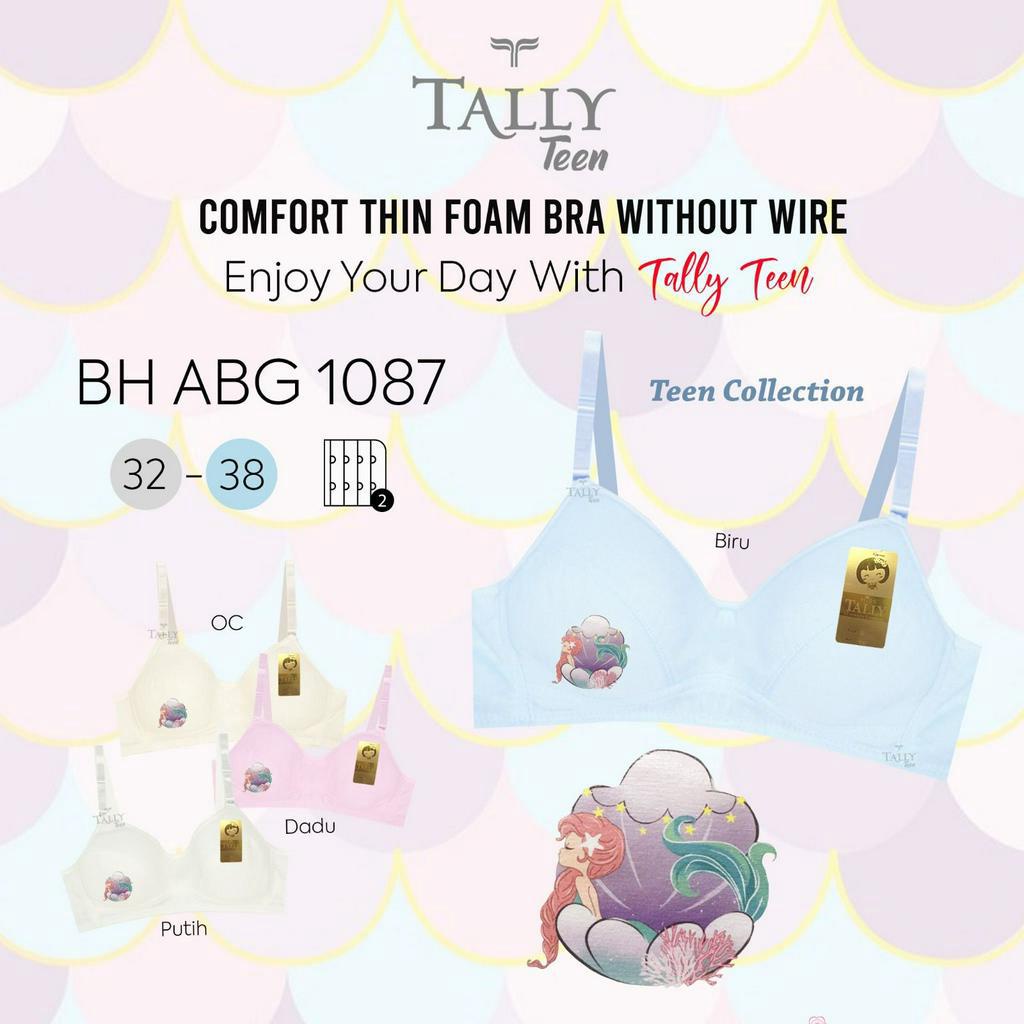 TALLY BRA BH REMAJA ABG 1087 I CUP A I TANPA BUSA I SIZE 32 - 38