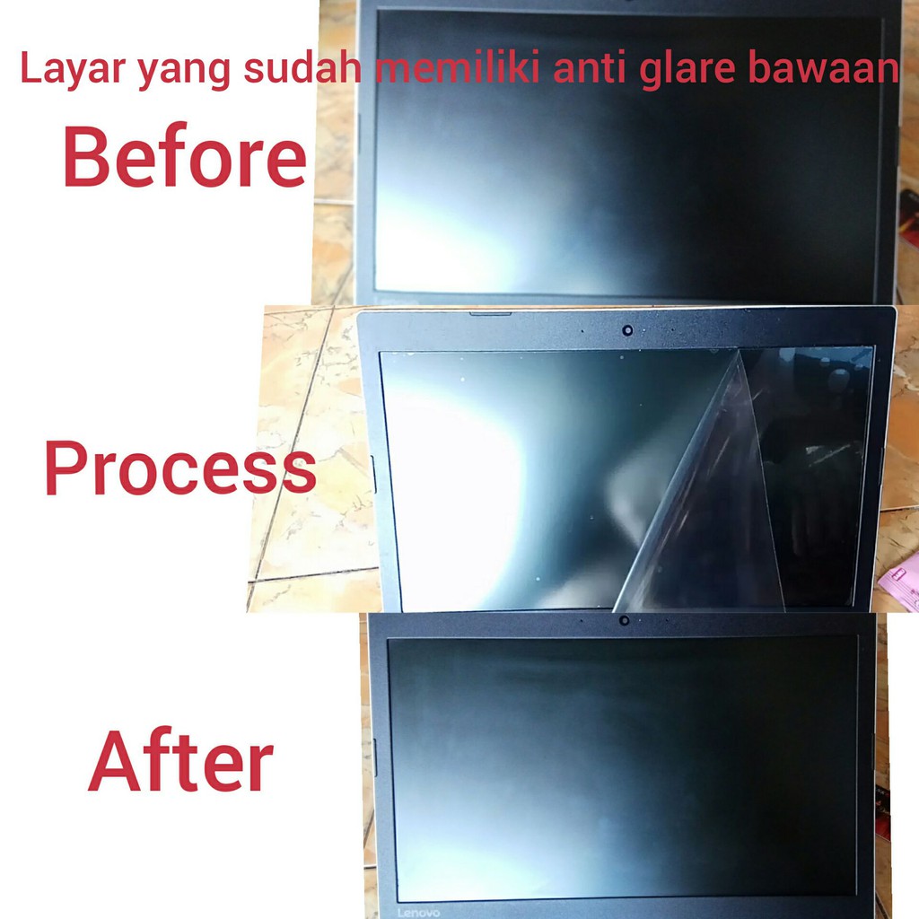 Anti Glare/Matte anti radiasi glossy laptop anti gores  Screen Guard 11.6&quot;, 12.5&quot;, 13&quot;, 14&quot;, 15.6&quot; dan 17&quot; Universal