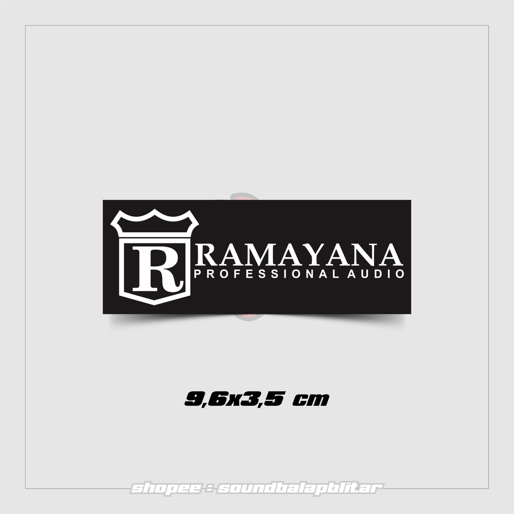 Stiker Sound System Ramayana Audio - Soundbalapblitar