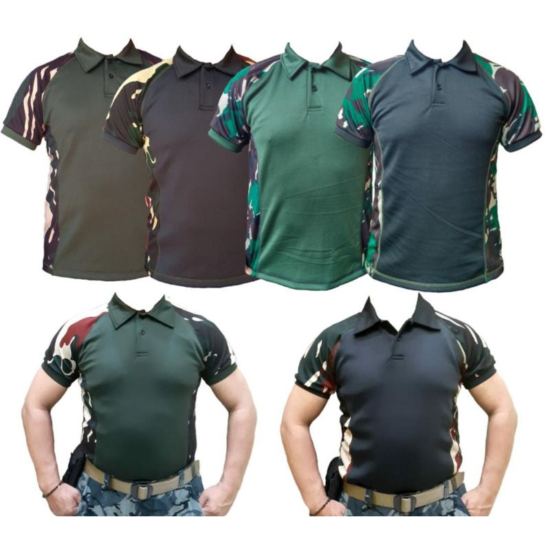 KAOS WANGKI PRIA ARMY SPADEX PREMIUM