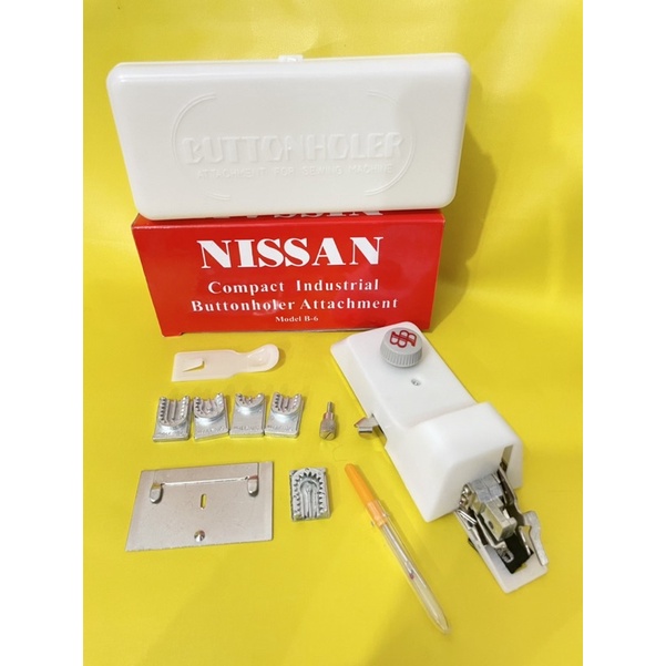 Alat Lubang Kancing NISSAN untuk mesin jahit hitam / mesin butterfly / jadul