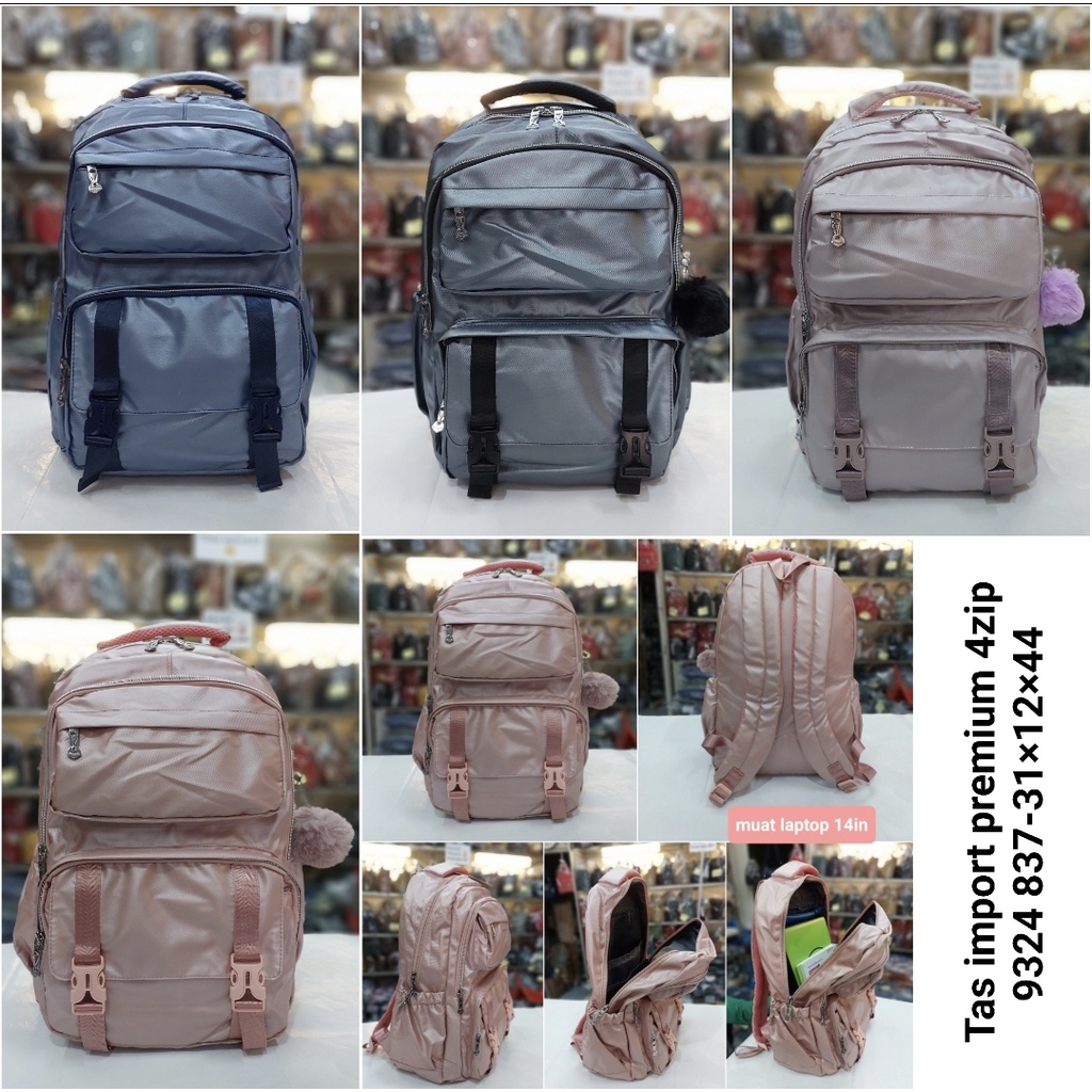 Tas import bahan dasar premium lebih berkualitas ransel sd smp sma / tas kerja wanita dan pria