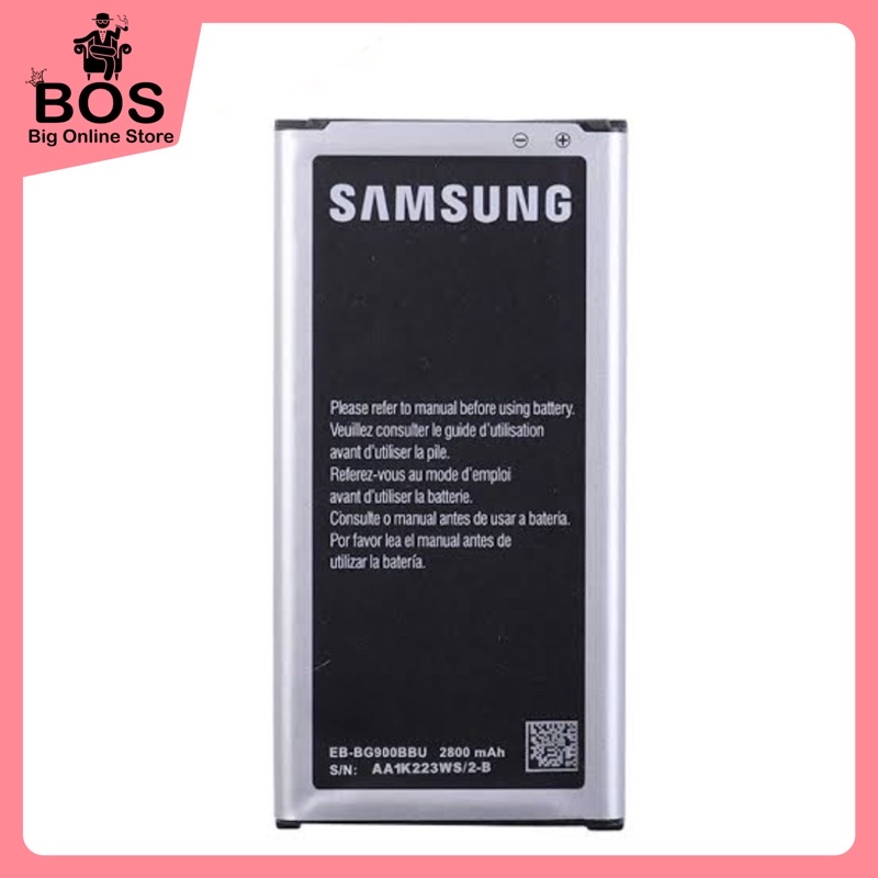 BOS - Battery HP Samsung Galaxy S5 / EB-BG800BBE | Batre BT Baterai G800