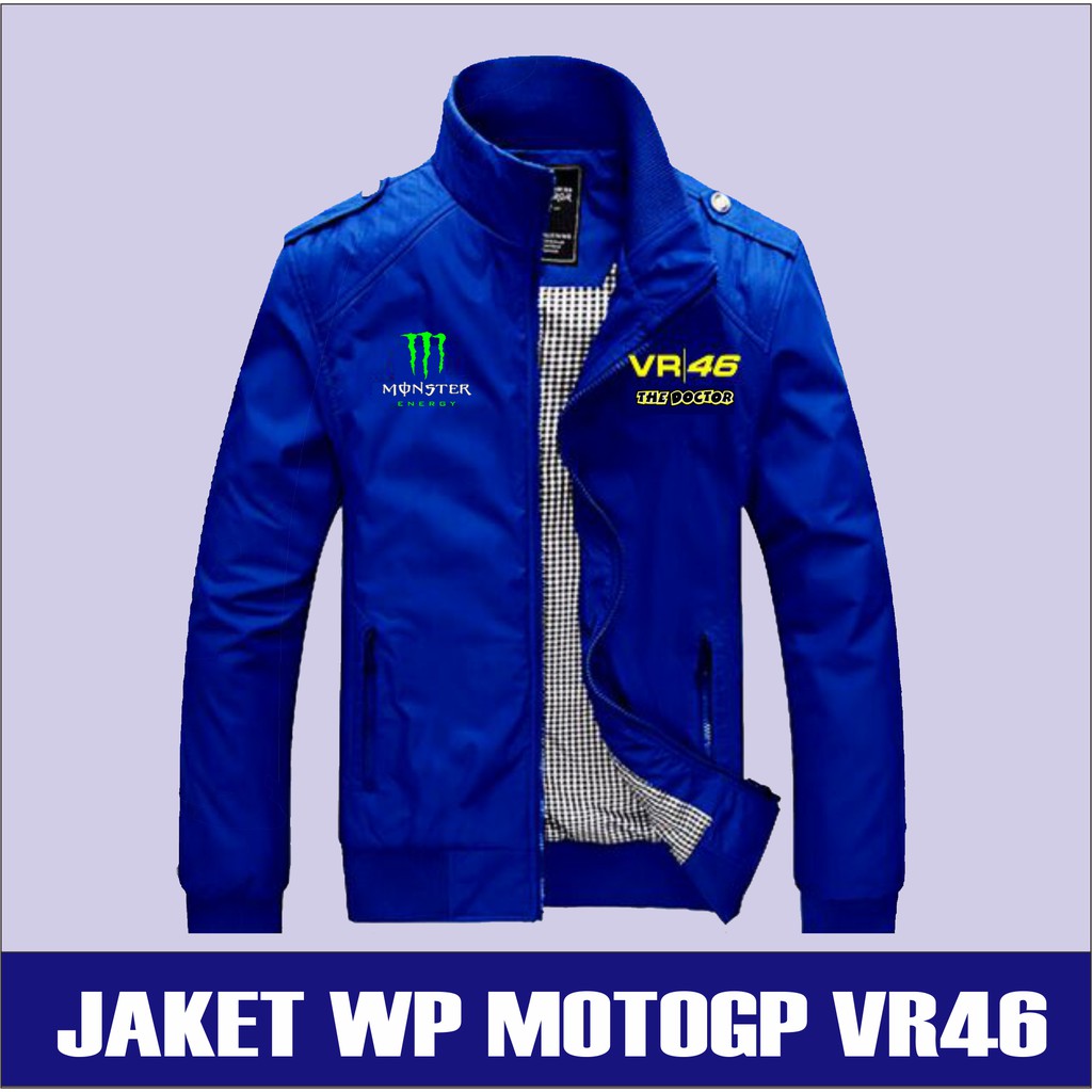 Jual Jaket Promo Playmaker VR46 Hitam Parasut Jaket Rossi Baju Rossi Racing Grade Original Terbaik