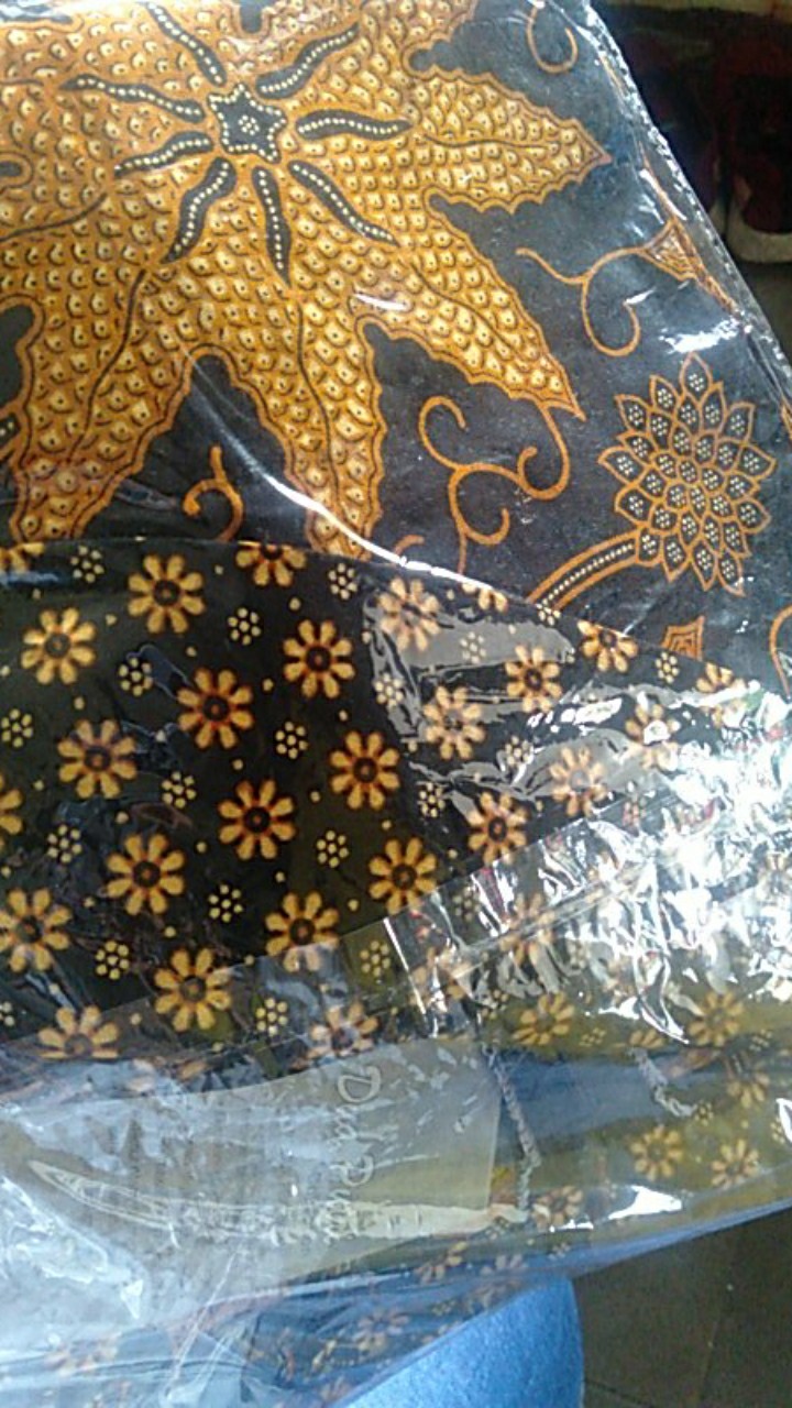 Batik Wanita Atasan Blouse Modern Model Kerah Besar Batik Kerja Wanita