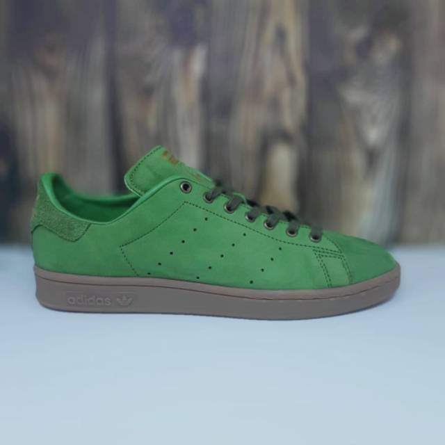 SEPATU ADIDAS STAN SMITH GREEN SOLE GUM ORIGINAL BNIB MADE IN INDONESIA
