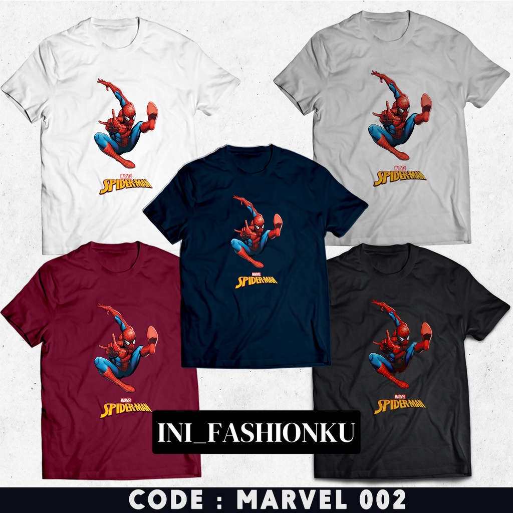 KAOS KEKINIAN MARVEL SABLON DTF ALL SIZE BAHAN KAOS COTTON COMBED 30S/ CUSTOM COWOK CEWEK KAOS SABLON GAMBAR,LOGO, dan KATA KATA / TULISAN BISA COD