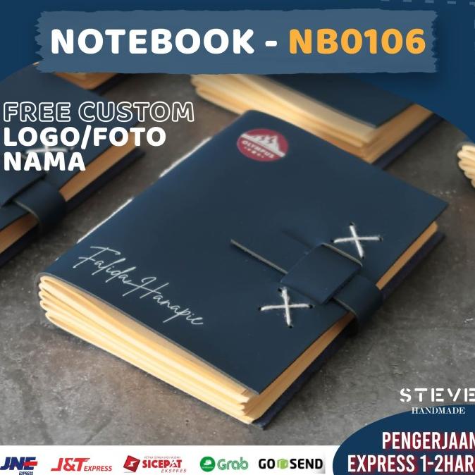 

Notebook Kulit Buku Tulis Catatan Free Custom nama & Logo NB0106 Steve