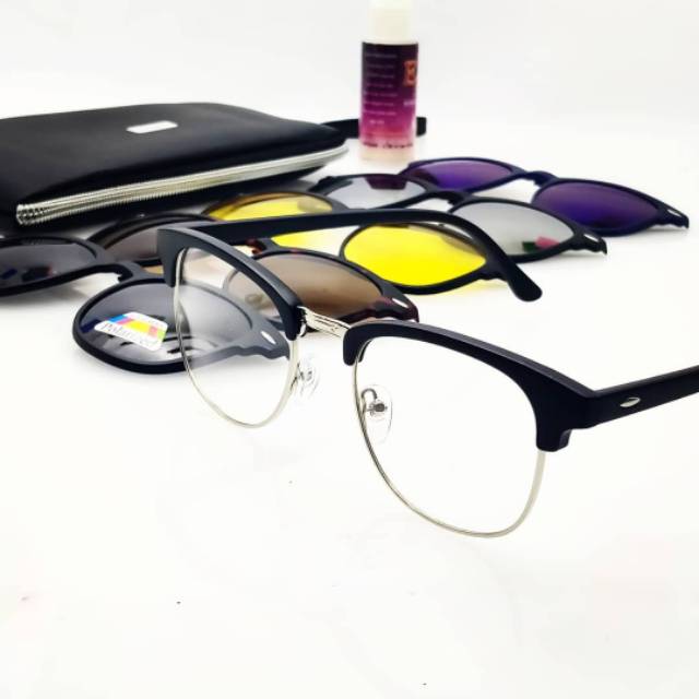 Frame Kacamata Clip on 22181 |  Kaca mata Anti Radiasi | Kacamata Terbaru | Kaca mata Minus