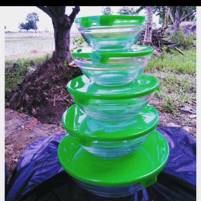 mangkok kaca susun