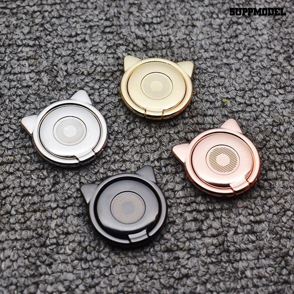 Sdl Ring Holder Hp Universal Bentuk Telinga Kucing Bahan Metal