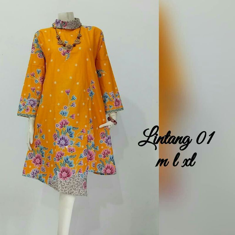 TUNIK BATIK WANITA MODEL BAWAH LANCIP