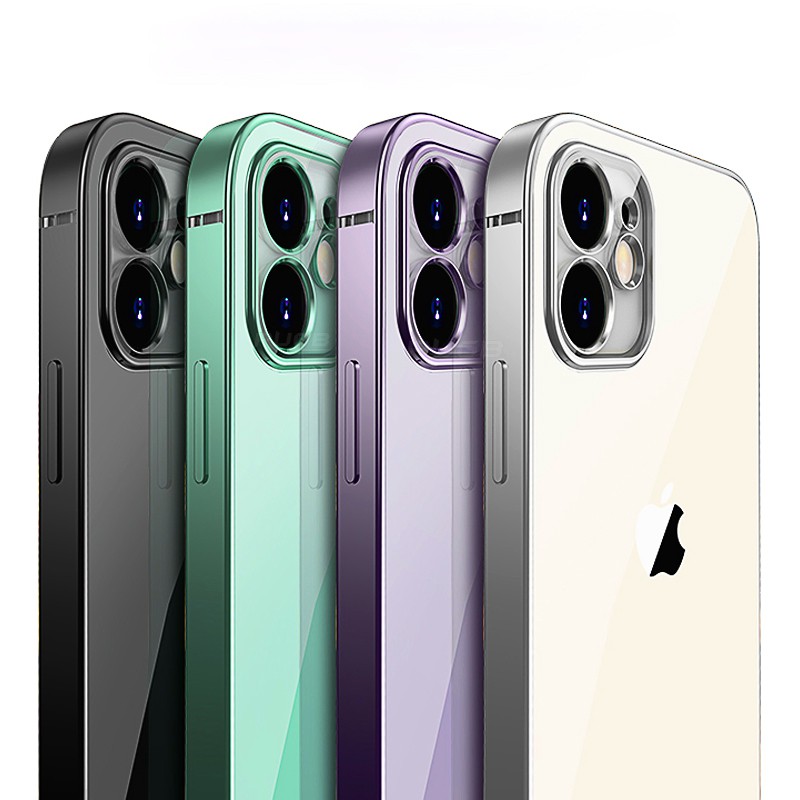 Square case iPhone 11 pro max soft metal material casing iPhone 7 8 plus X XS MAX XR anti-drop cover