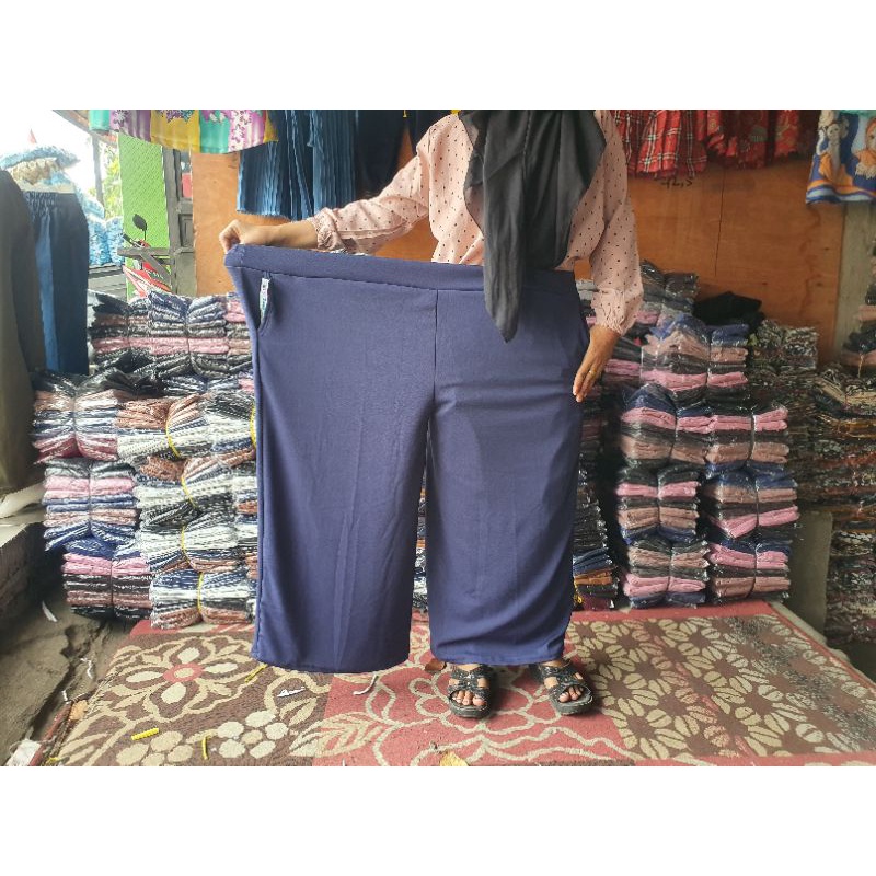 SJ~Celana Kulot Panjang Dewasa Super Super Jumbo BB 100Kg-160Kg Bahan Crepe