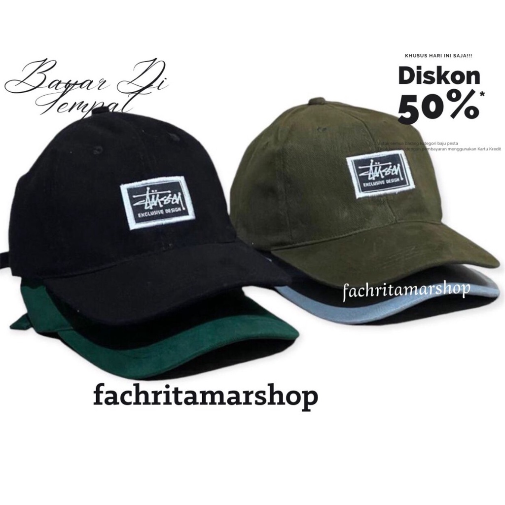 Free Diskon Topi baseball Stusy unisex premium quality Topi distro (COD)