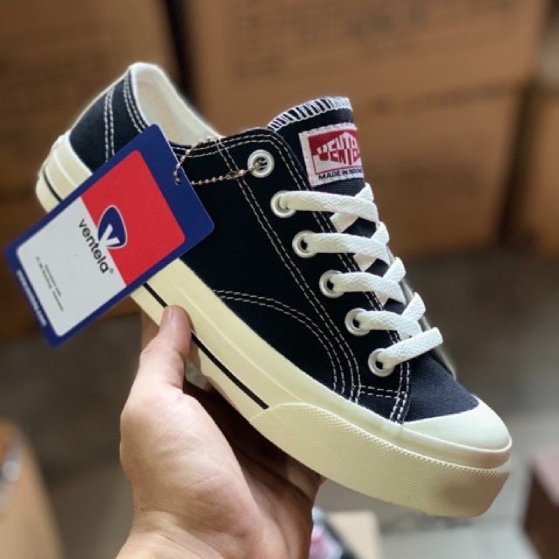 Sepatu Vantela Basic low Black Natural original Sepatu Vantela original 100%-3