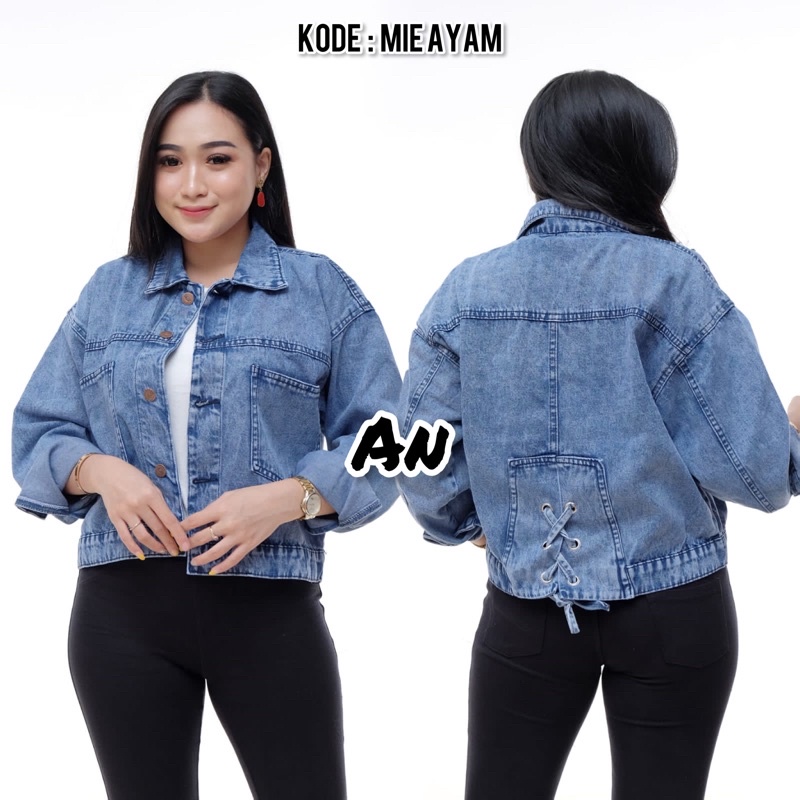 (COD)JAKET JEANS KODE MIE AYAM