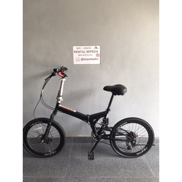 sepeda lipat 20” fullsus/  sepeda lipat fullsus (NEGO)