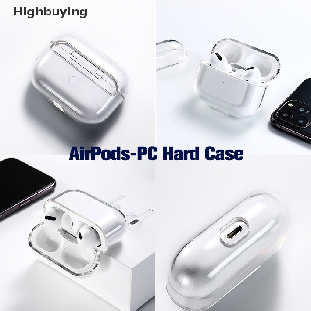 Hbid Casing Soft Case Tpu Transparan Tahan Guncangan Untuk Apple Airpods