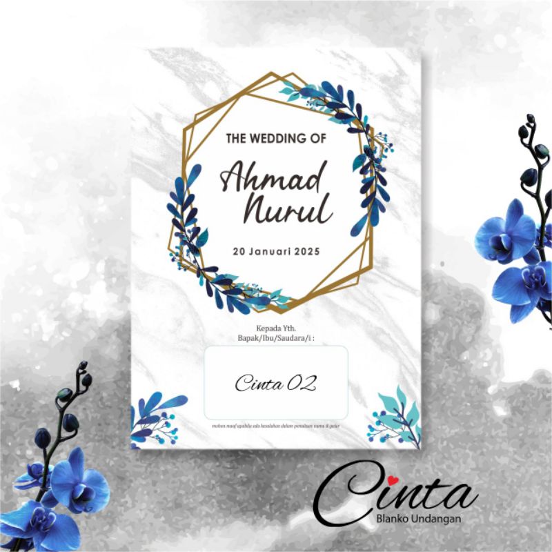 Undangan Blangko Murah Cinta 02