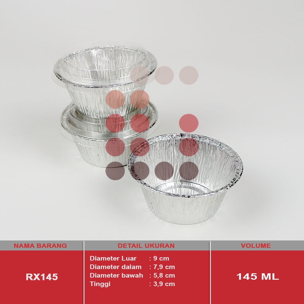 alumunium foil cup RX 145 makaroni schotel / zuppa soup