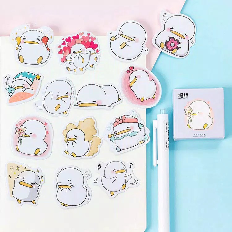 

Sticker Aesthetic / Stiker Kawaii Motif Bebek untuk Dekorasi Scrapbook / Jurnal / Diary / Stiker Hp