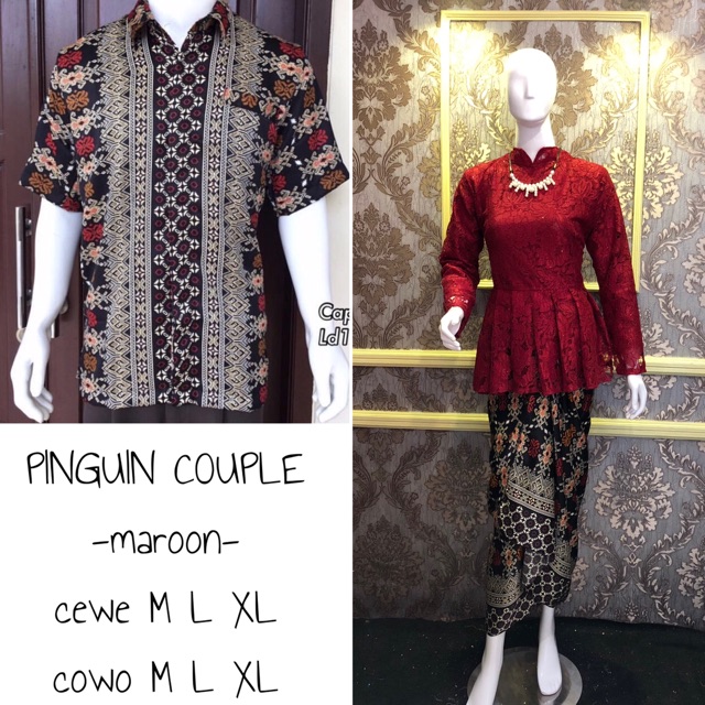 KEBAYA PINGUIN COUPLE / KEBAYA COUPLE / BATIK COUPLE / KEBAYA TUNANGAN