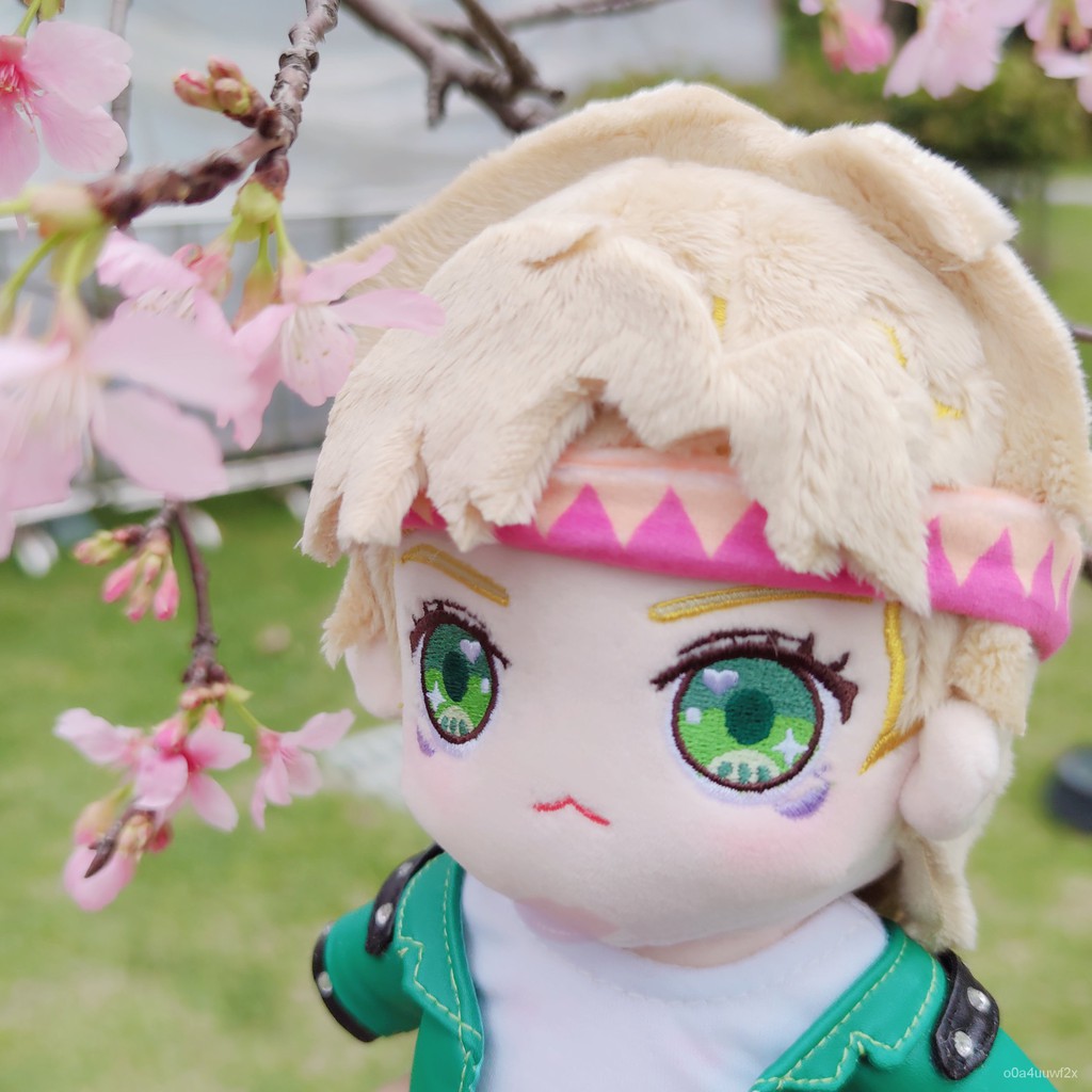 Anime JoJo's Bizarre Adventure Caesar Cosplay Cute Plush Stuffed Change Dolls Toy 20cm Doll Plushie