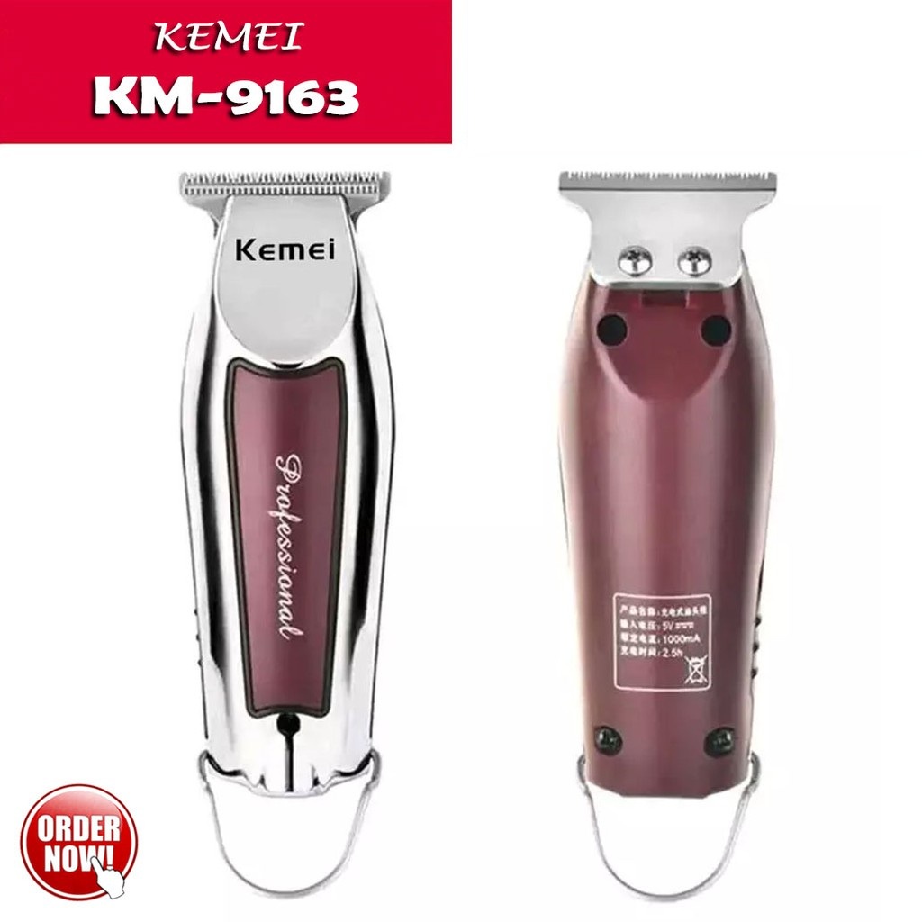 Kemei KM 9163 Alat Cukur Rambut Elektrik Kumis Jenggot 1Set