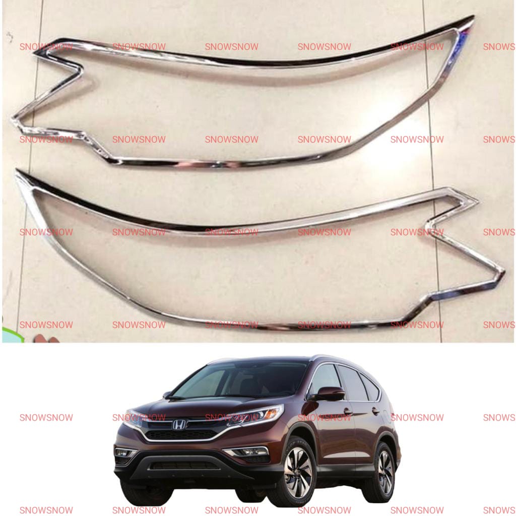 Garnish Lampu Depan Grand All New CRV 2015 2016 Hitam Chrome