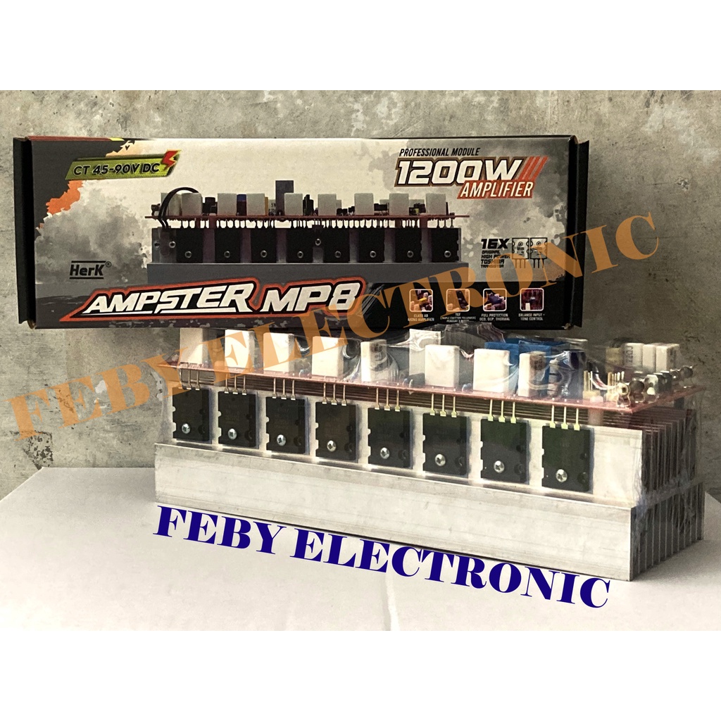 Jual KIT POWER AMPLIFIER MONO AMPSTER MP8 1200W CT 4590V DC TOSHIBA