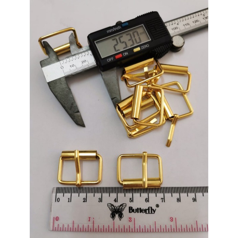 ring gesper roda 2,5cm / ring gesper tas 2,5cm gold / 100pcs
