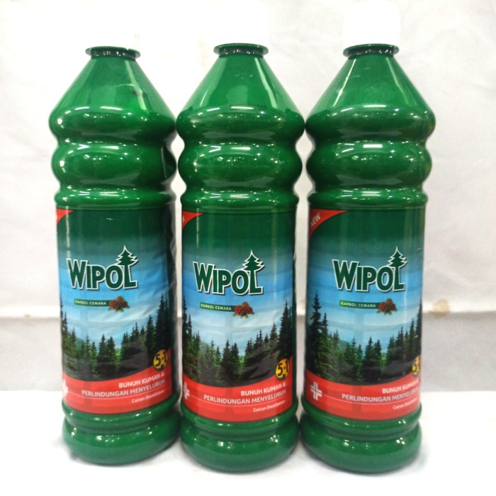 Karbol- Karbol Wipol Pembersih Lantai Cemara Botol 800Ml -Karbol.