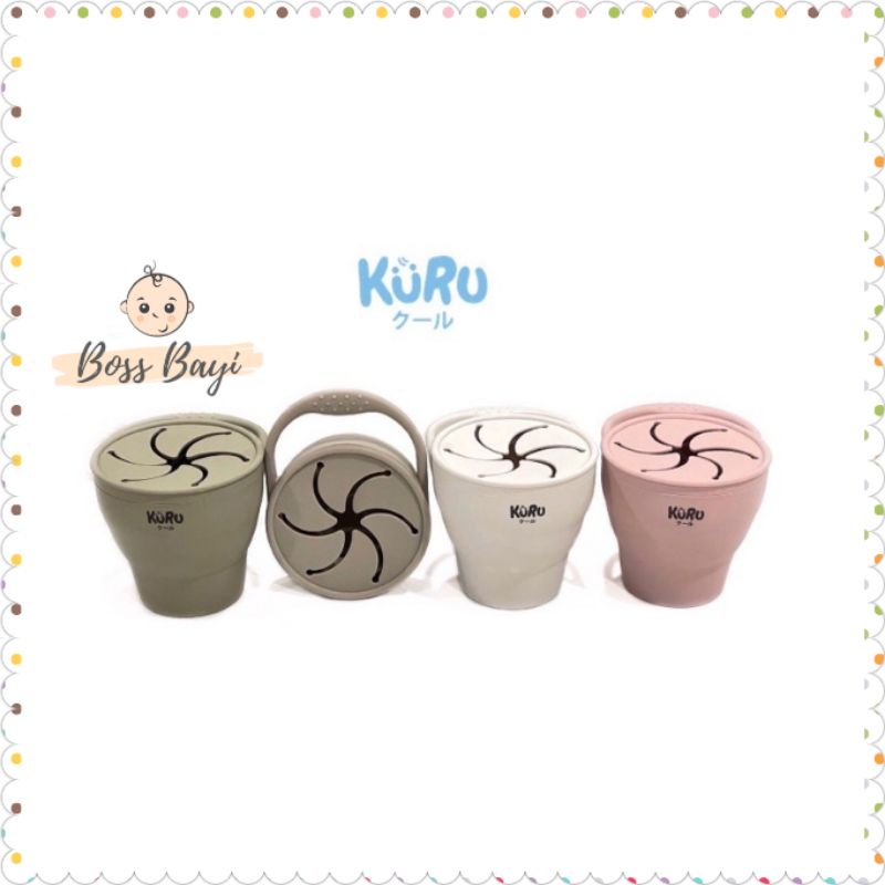 KURU BABY - Silicone Snack Cup / Tempat Makanan (Cemilan) Anak Bayi