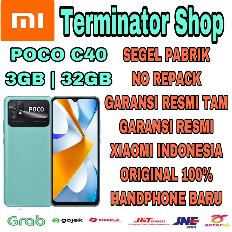 Xiaomi Poco C40 3/32 RAM 3GB ROM 32GB GARANSI RESMI