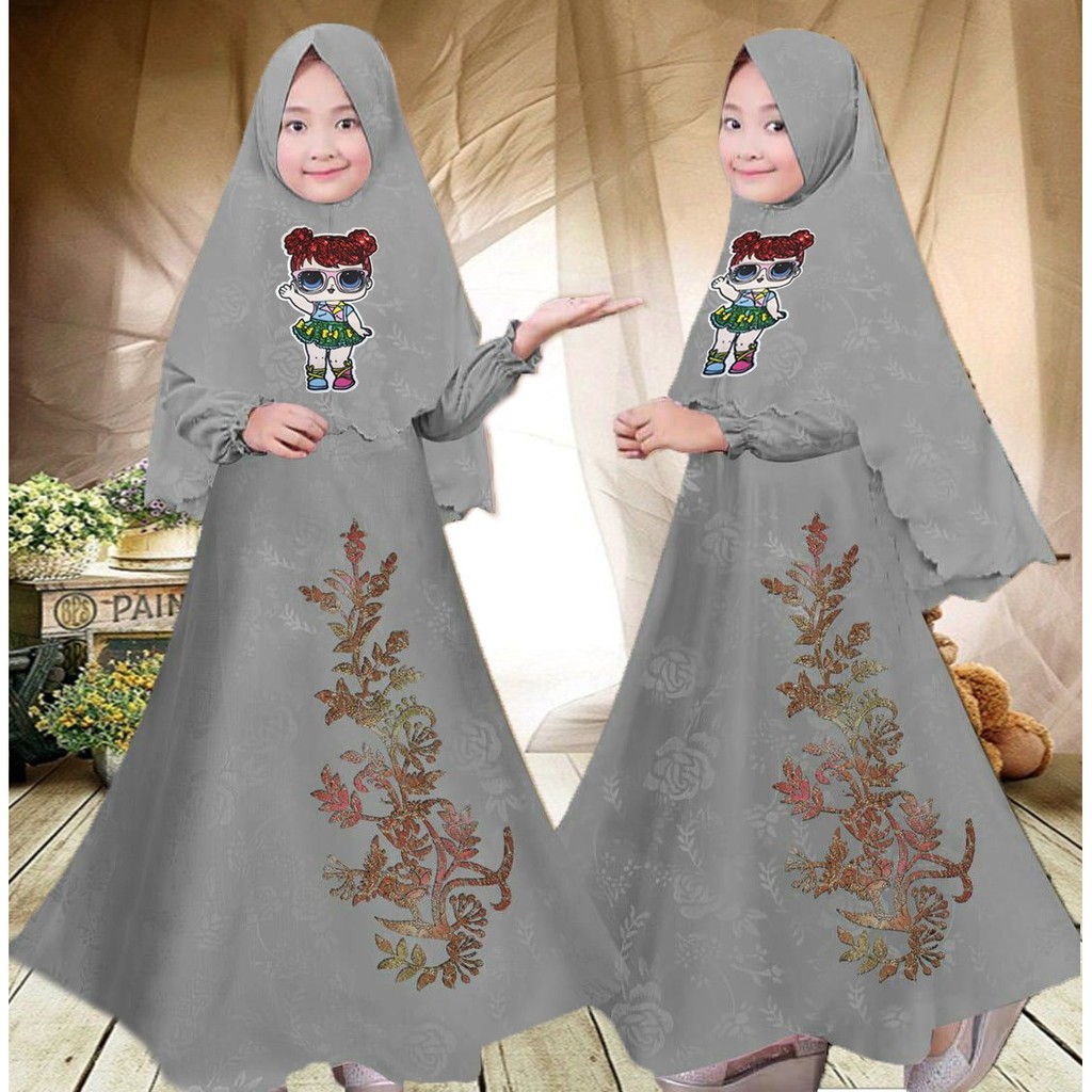 HOPYLOVY - Gamis LED Anak Bunga Usia 8 9 10 tahun