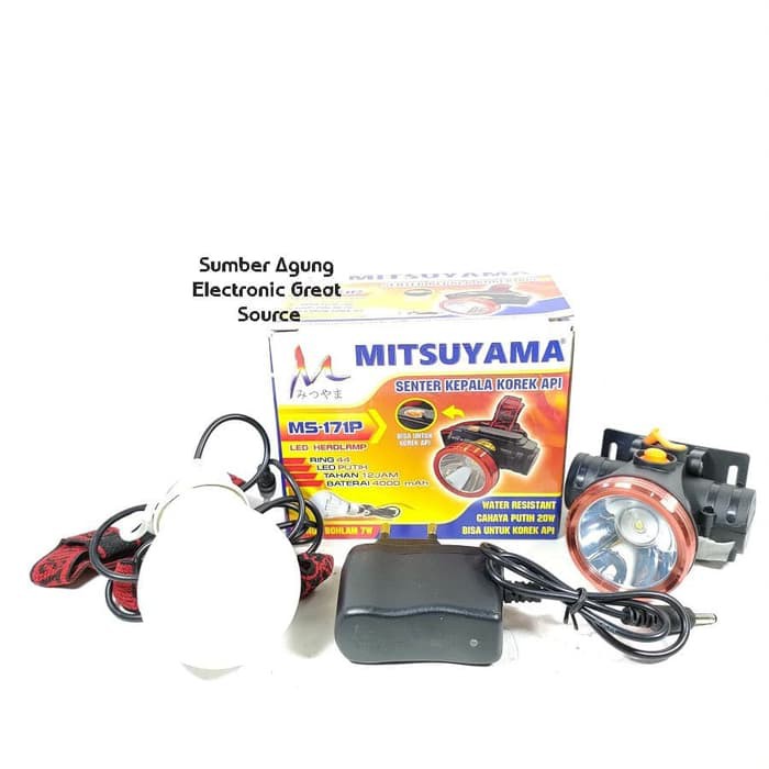 Mitsuyama Senter Kepala Korek Api MS171P Water Resistant 20W