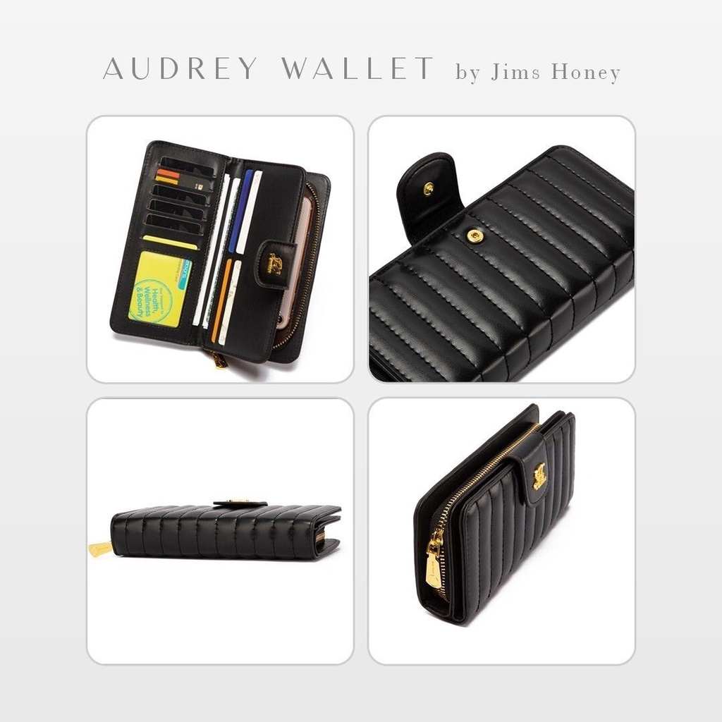 Dompet Lipat Kecil Jimshoney Jh Anna Audrey Wallet Card Jims Honey Original - Dompet Wanita Mini Trendi - Dompet Koin