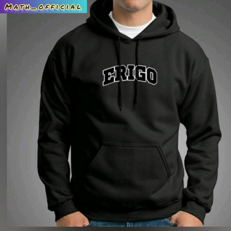 JAKET SWEATER HOODIE ERIGO HITAM