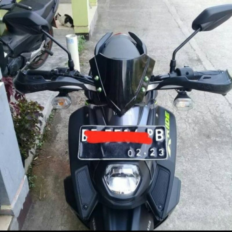 Visor Yamaha Windshield X-ride Plus Breket Aksesoris Variasi Windshield Tebal Mika Smoke