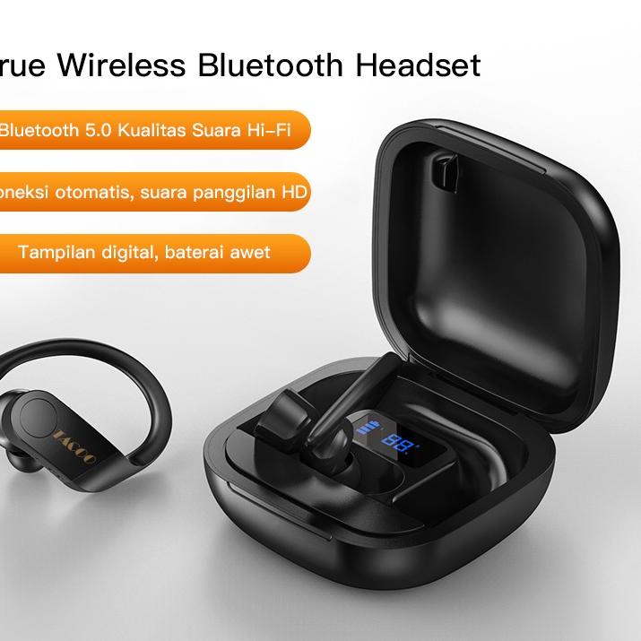 Wow Murah Meriah.. (New) TACOO TWS Buetooth Earphone JS80 Hifi Sound Super Bass Stereo Built-In Mikr