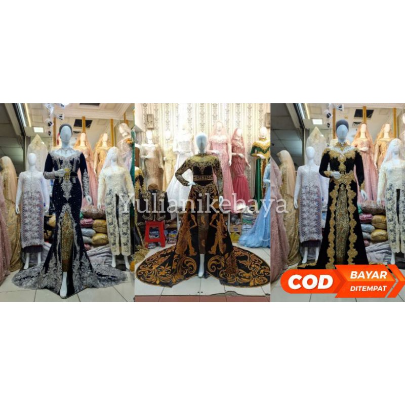 NEW KEBAYA GAUN GAUN PENGANTIN BELUDRU BEREKOR//BAJU PENGANTIN ADAT JAWA//MINANG//BAJU