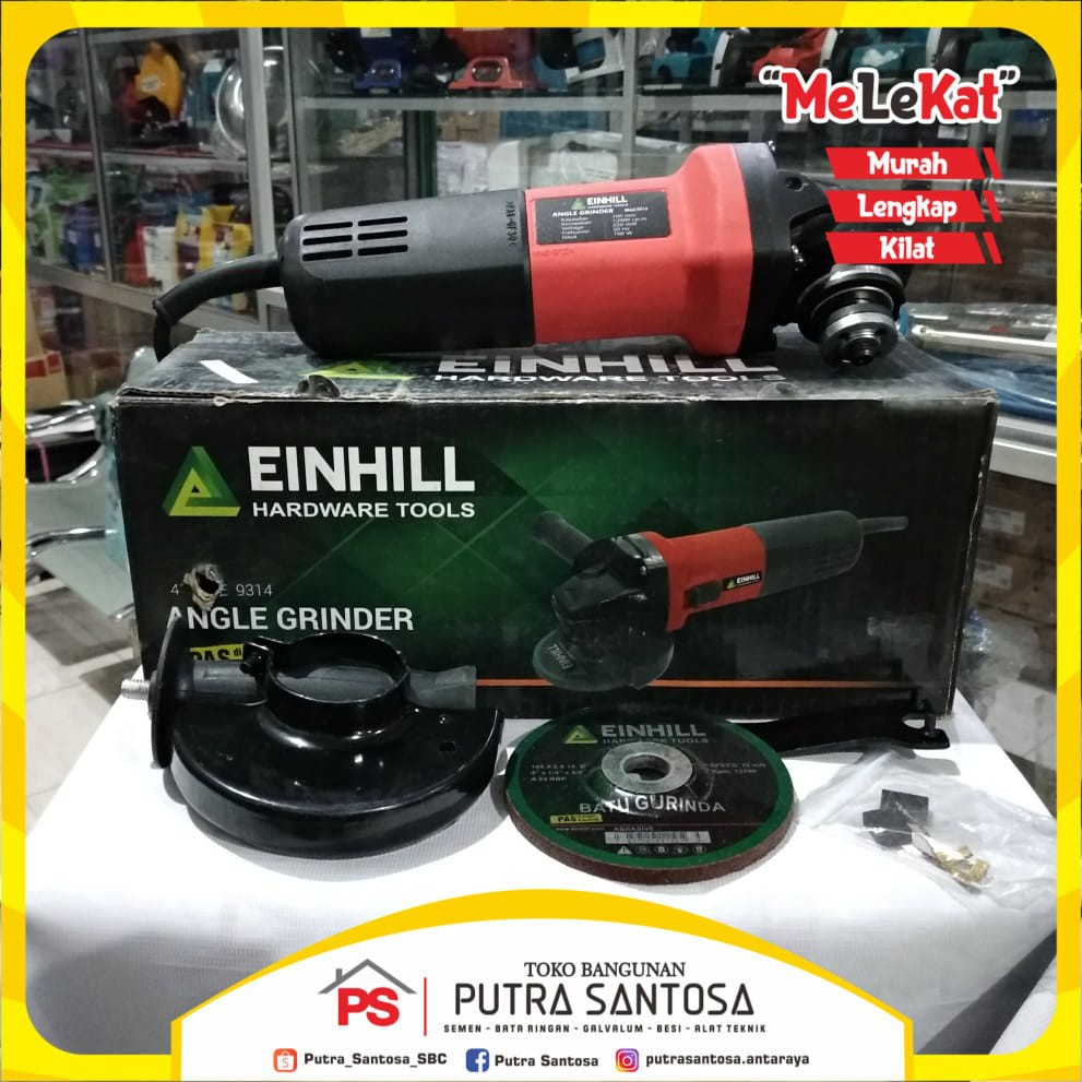 Mesin Gerinda tangan 4 inch / Disc Grenda 4" 9314U Einhill
