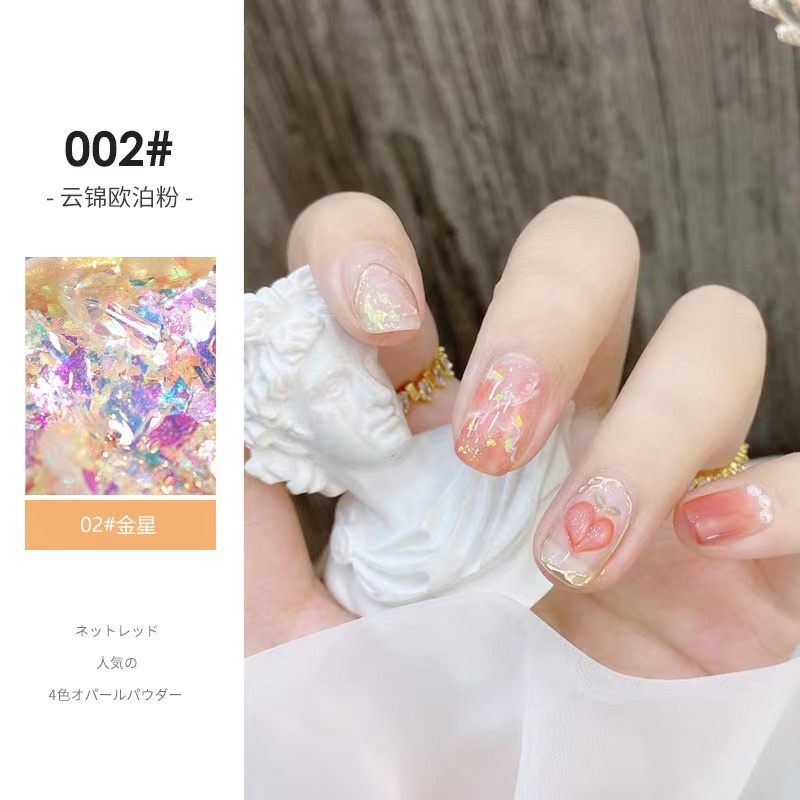 POLARIZED AURORA FLAKES MIX COLOR JAPAN NAILS / HIASAN KUKU FLAKES GAYA JEPANG PASTEL