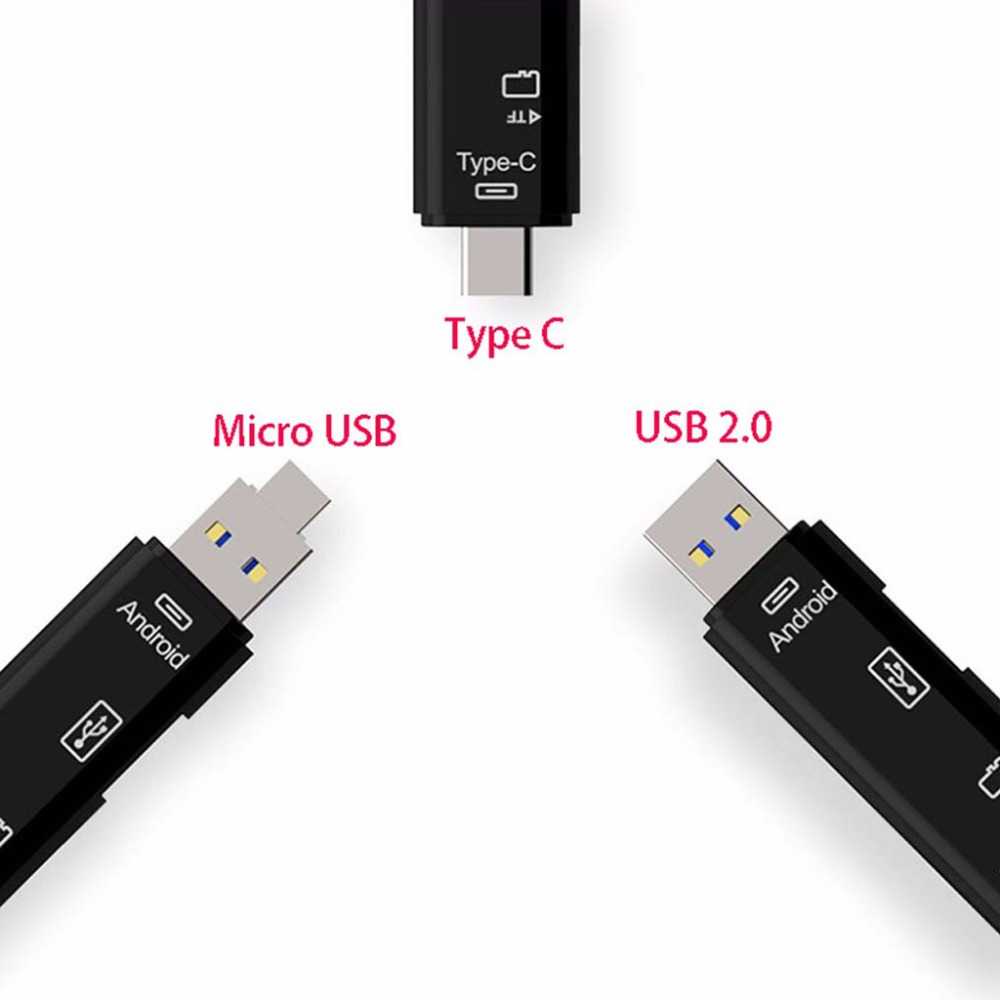 Smartphone OTG Card Reader USB Type C Micro USB